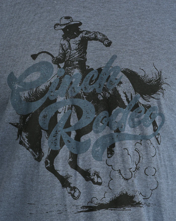 Cinch - Mens Blue Rodeo Front Tee