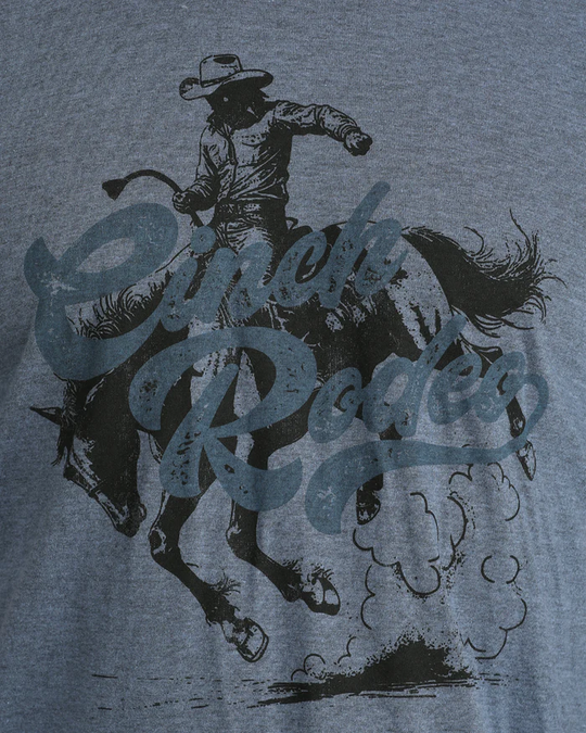 Cinch - Mens Blue Rodeo Front Tee