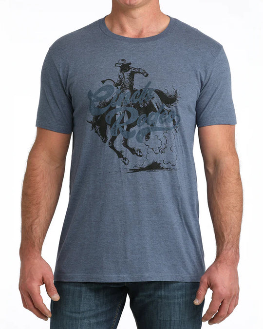 Cinch - Mens Blue Rodeo Front Tee