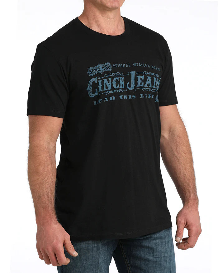 Cinch - Mens Black Crew Tee