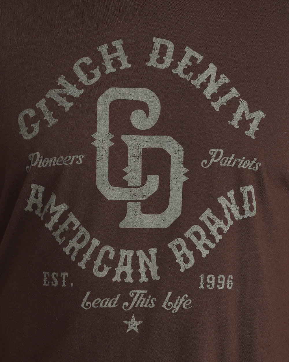 Cinch - Men's Brown American Brand Logo Tee