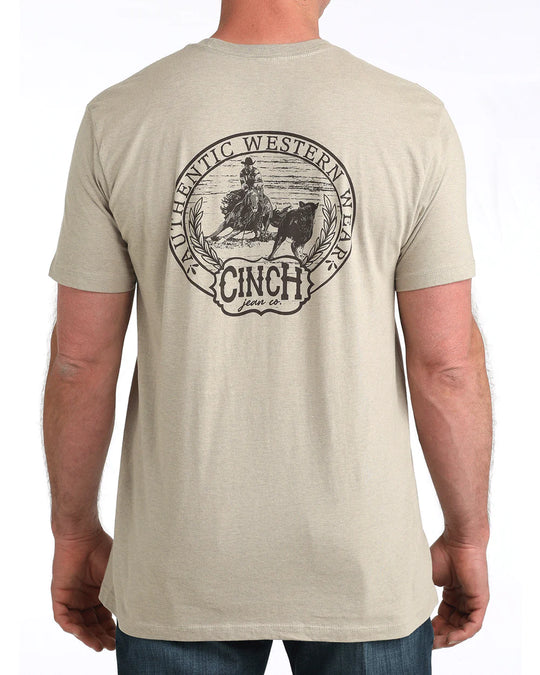Cinch - Men's Khaki Authentic Western Tee