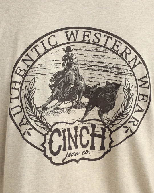 Cinch - Men's Khaki Authentic Western Tee
