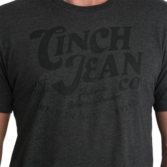 Cinch - Mens Charcoal Logo Tee