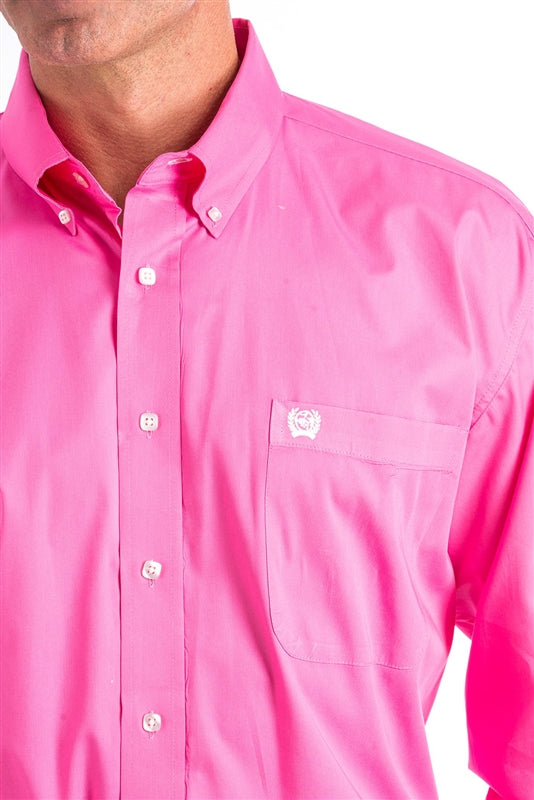 Cinch - Mens Solid Pink Arena Shirt