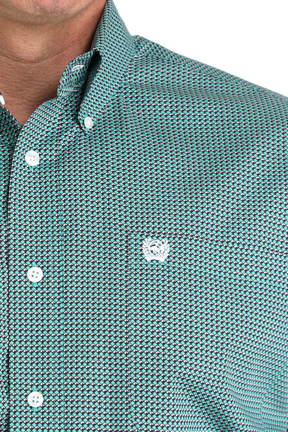 Cinch - Mens Turquoise Print Arena Shirt