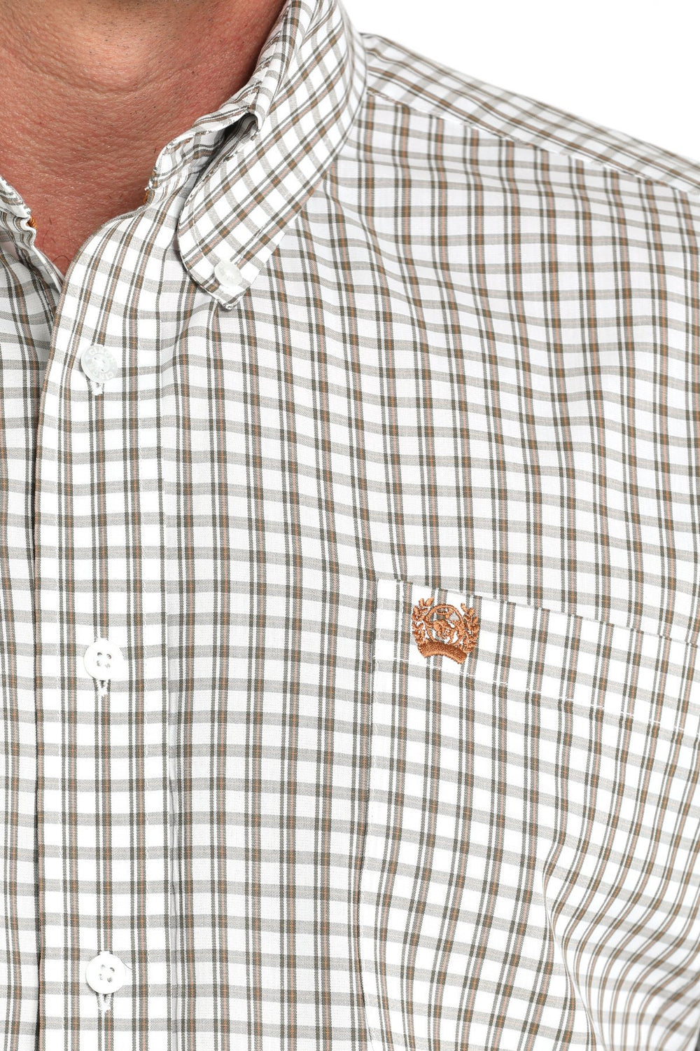 Cinch - Mens White Check Arena Shirt