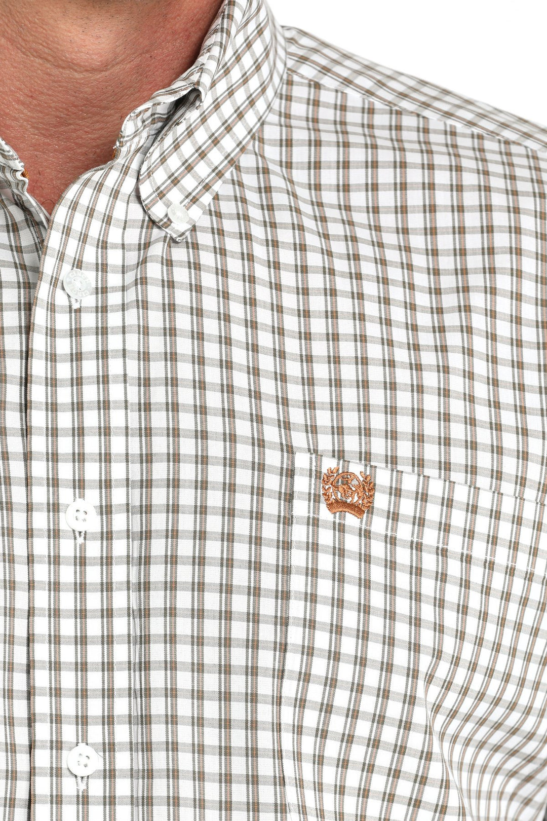 Cinch - Mens White Check Arena Shirt