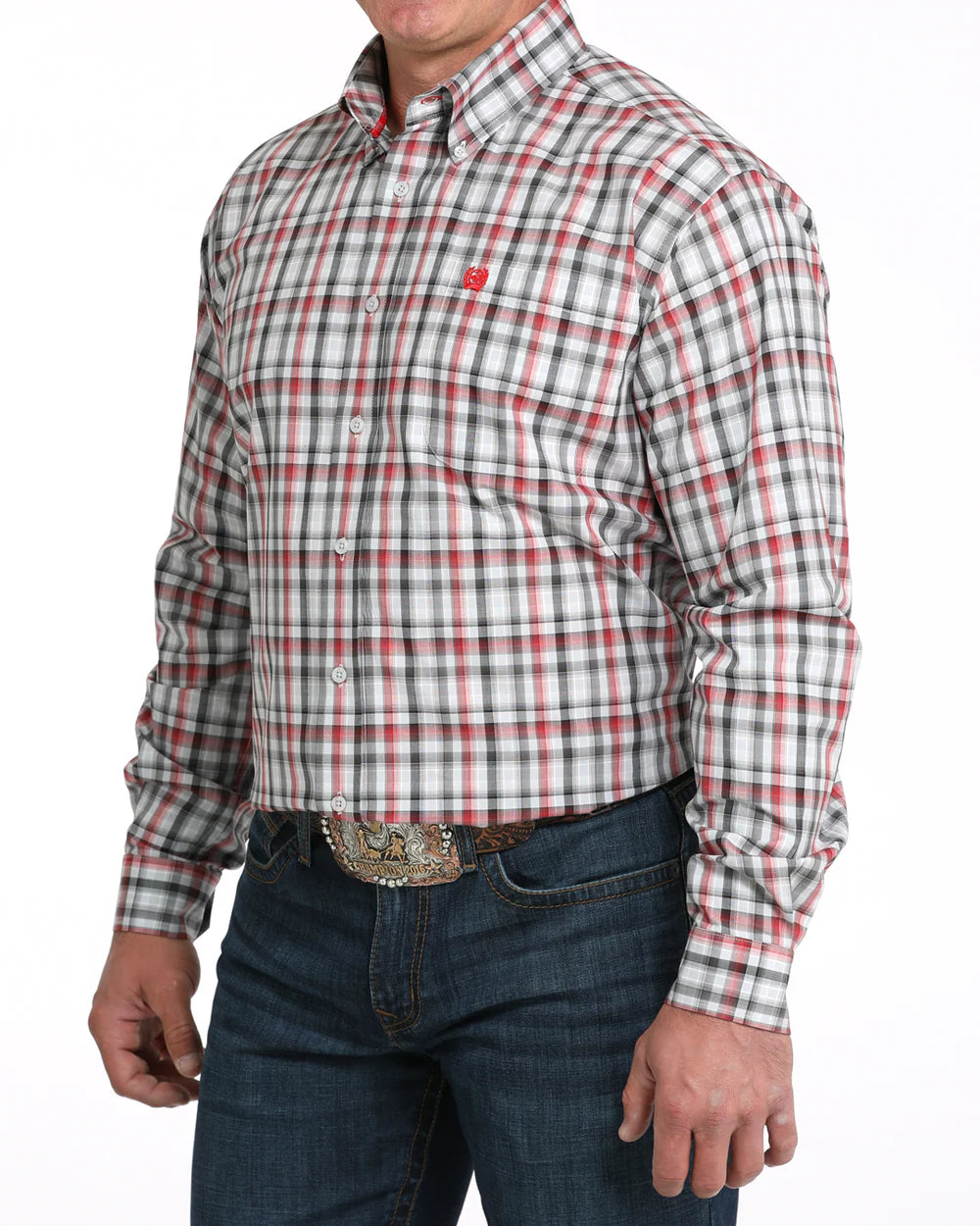 Cinch - Mens Craig Red/White Check Arena Shirt