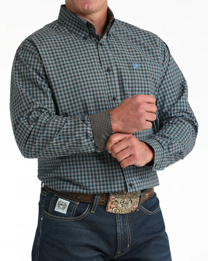 Cinch - Mens Brown Plaid Arena Shirt