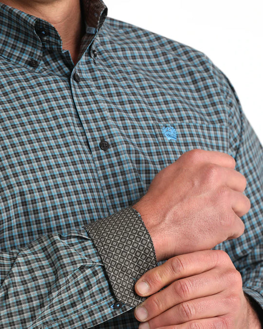 Cinch - Mens Brown Plaid Arena Shirt