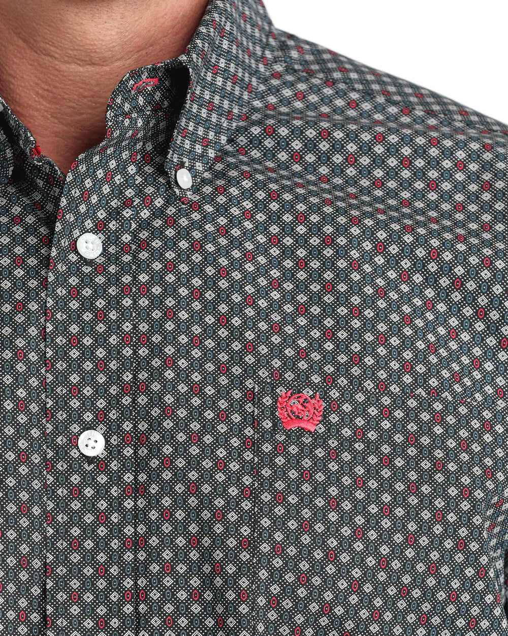 Cinch - Men's Black Geo Arena Shirt