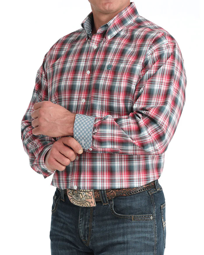Cinch - Mens Multicolour Plaid Arena Shirt