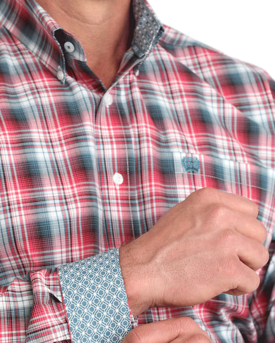 Cinch - Mens Multicolour Plaid Arena Shirt