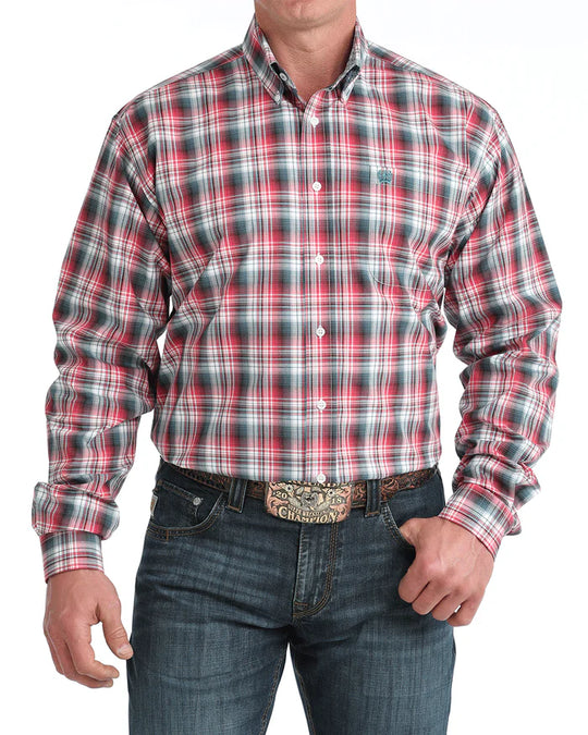 Cinch - Mens Multicolour Plaid Arena Shirt