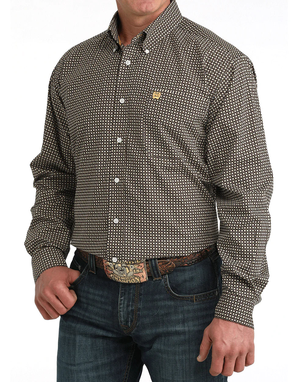 Cinch - Men's Hank Black Geo Arena Shirt