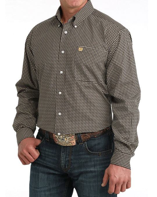 Cinch - Men's Hank Black Geo Arena Shirt