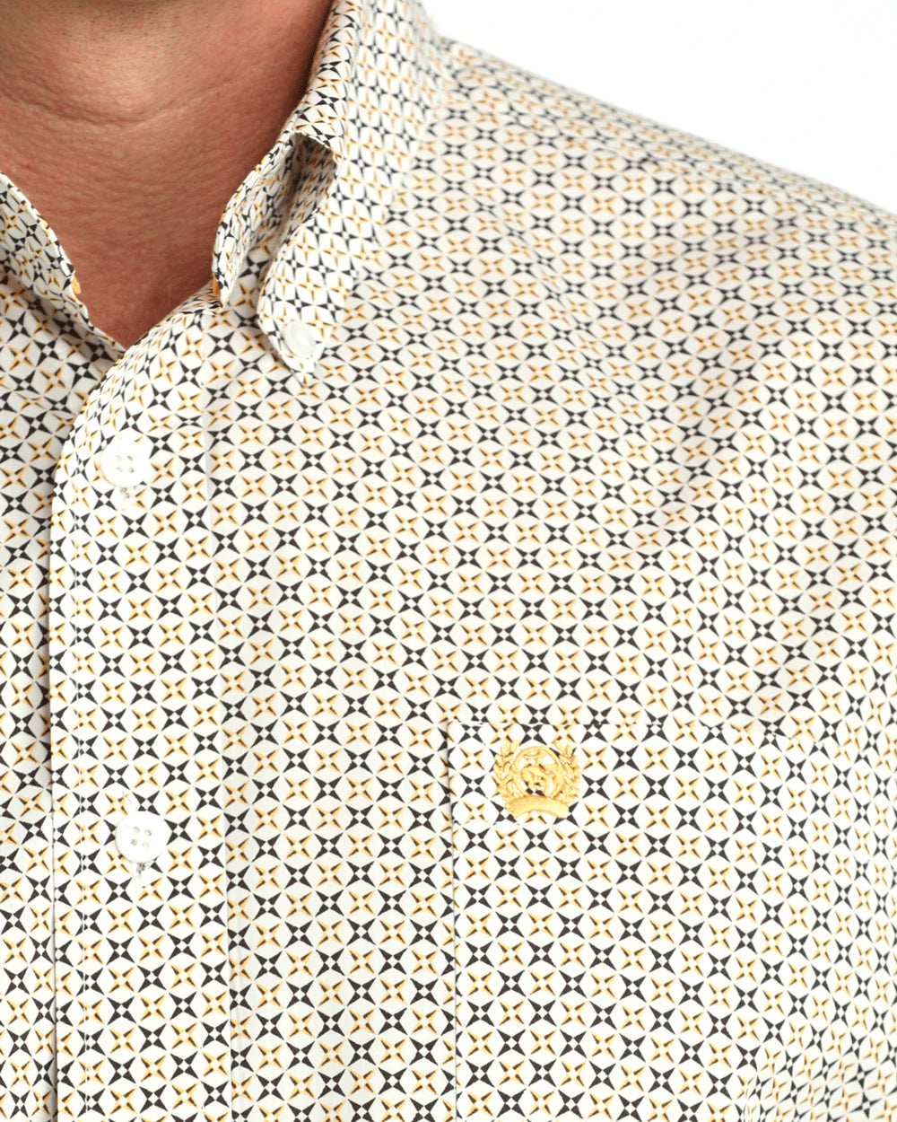 Cinch - Men's Walker White Geo Arena Shirt