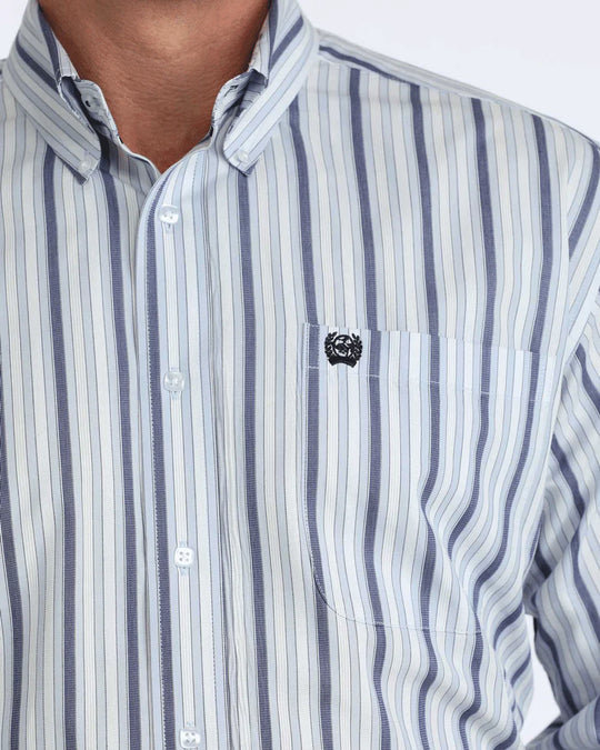 Cinch - Men’s Blue Stripe Classic Arena Shirt