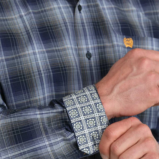 Cinch - Men’s Blue Plaid Classic Arena Shirt