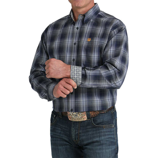Cinch - Men’s Blue Plaid Classic Arena Shirt