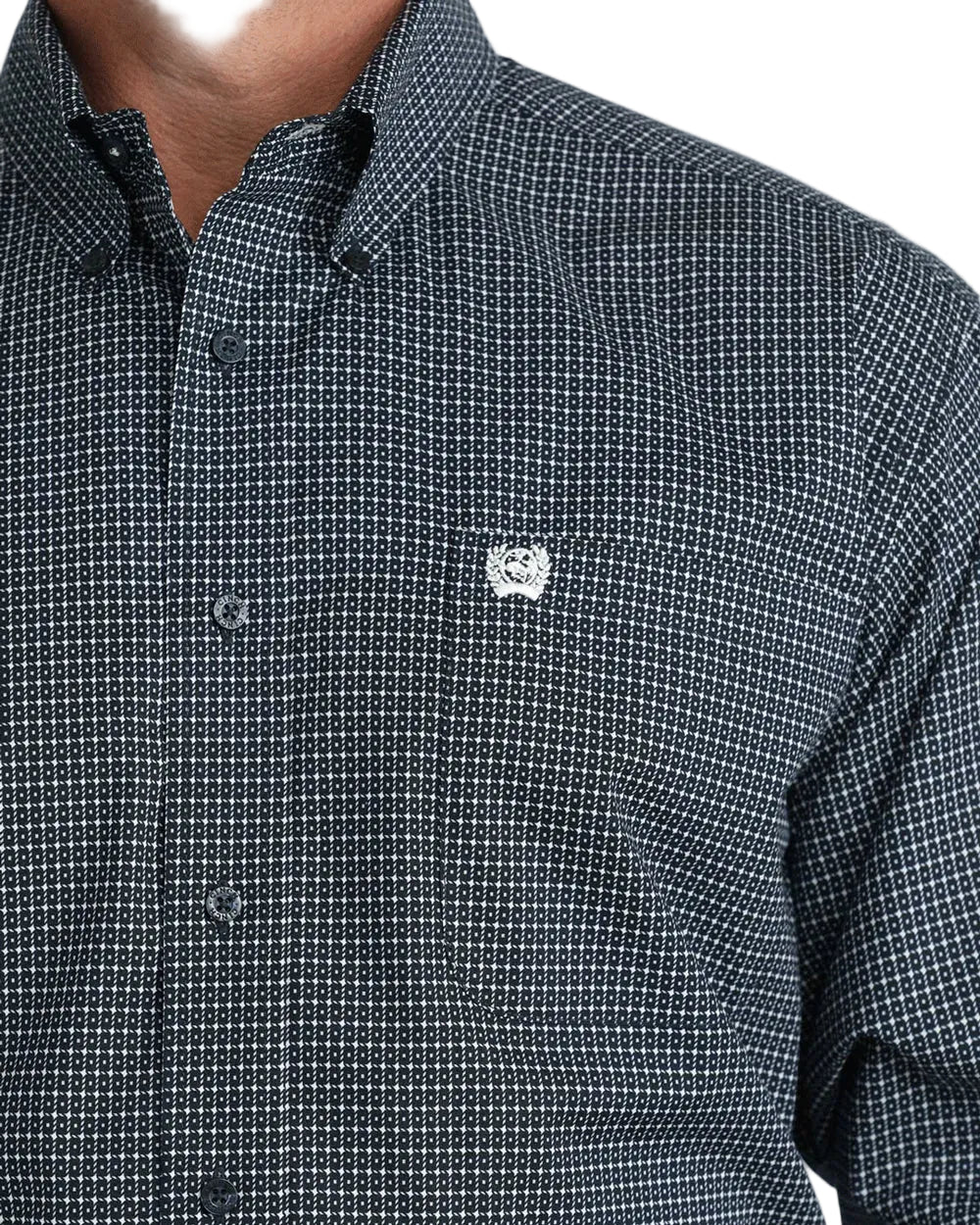 Cinch - Men’s Navy Geo Flex Arena Shirt