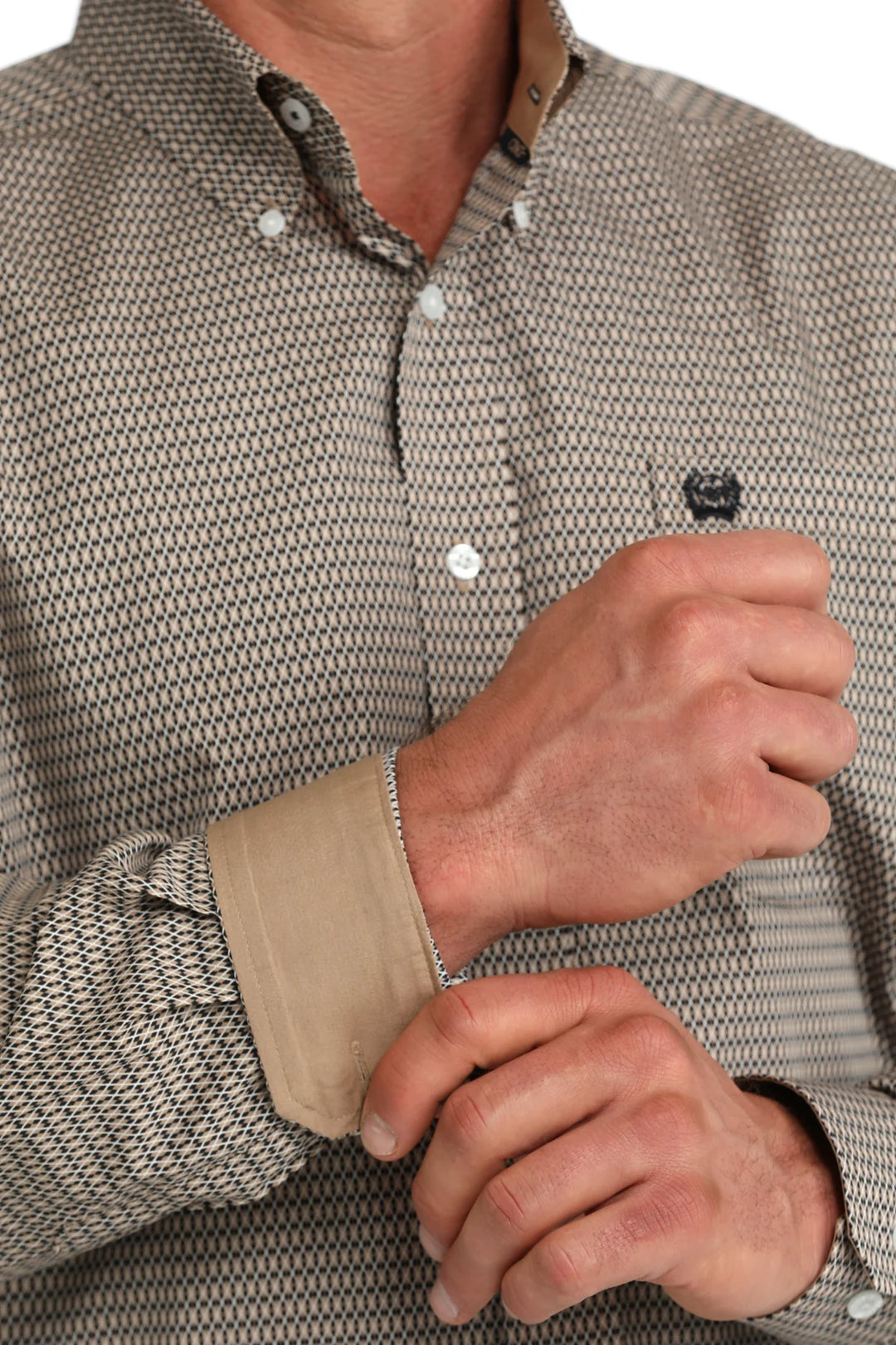 Cinch - Men’s Khaki Geo Arena Shirt