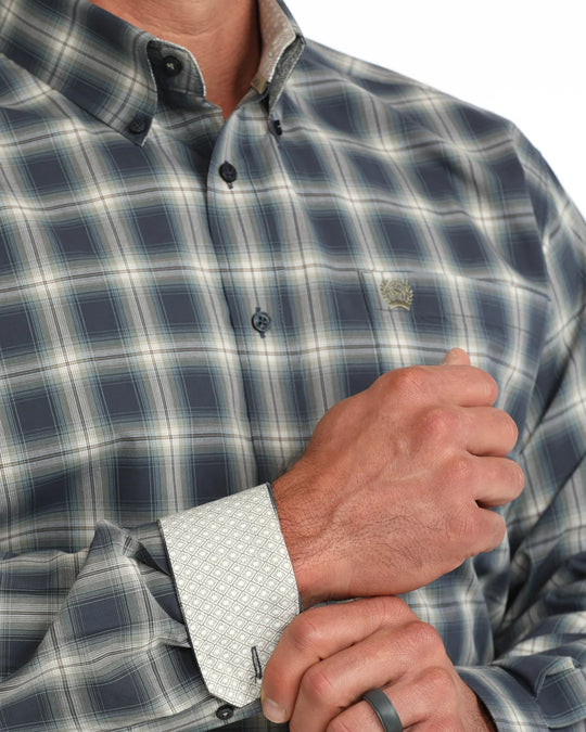 Cinch - Mens Maverick Navy Plaid Arena Shirt