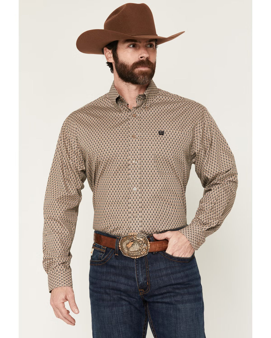 Cinch - Mens Knox Khaki Arena Shirt