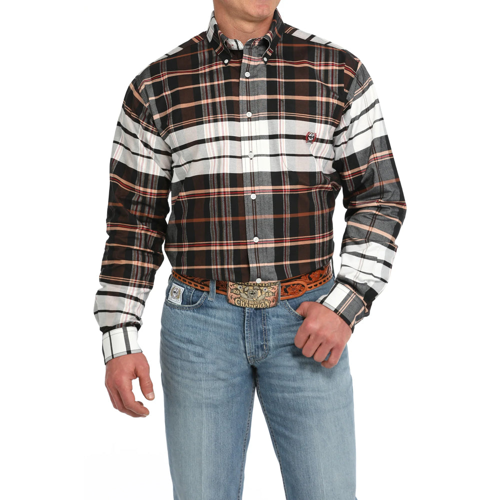 Cinch - Mens Oxford Plaid Arena Shirt