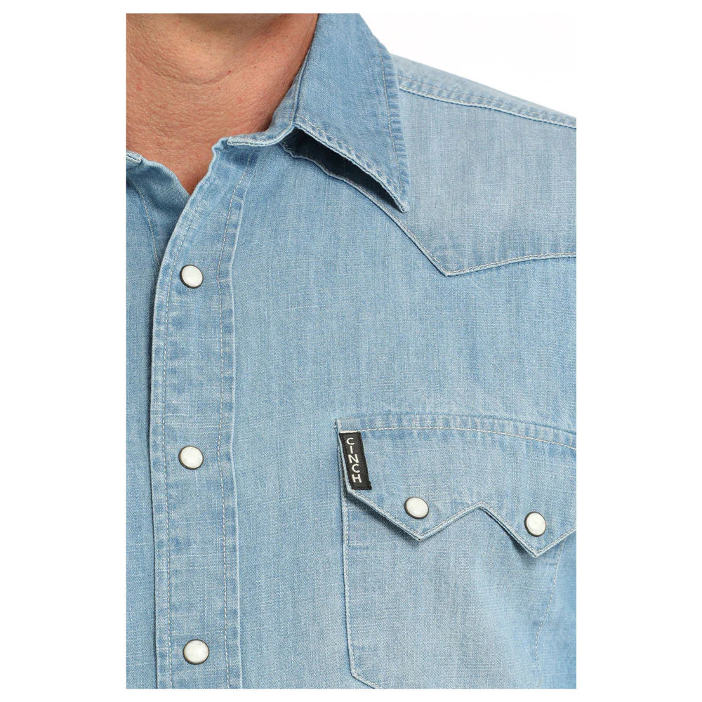 Cinch - Mens Washed Denim Arena Shirt