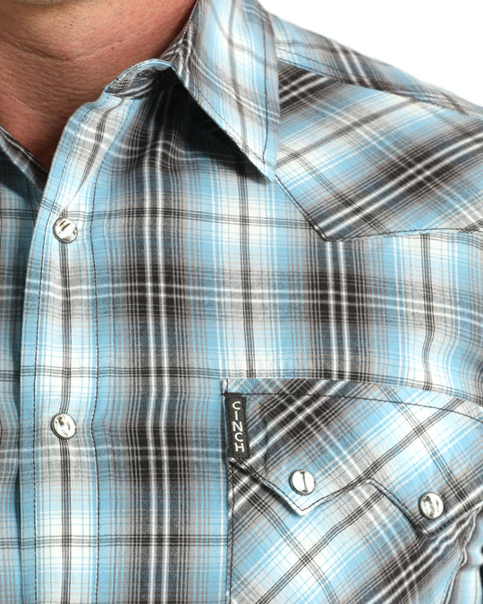 Cinch - Mens Multi Plaid Modern Fit Arena Shirt