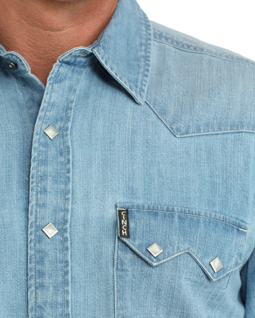 Cinch - Mens Blue Denim Arena Shirt