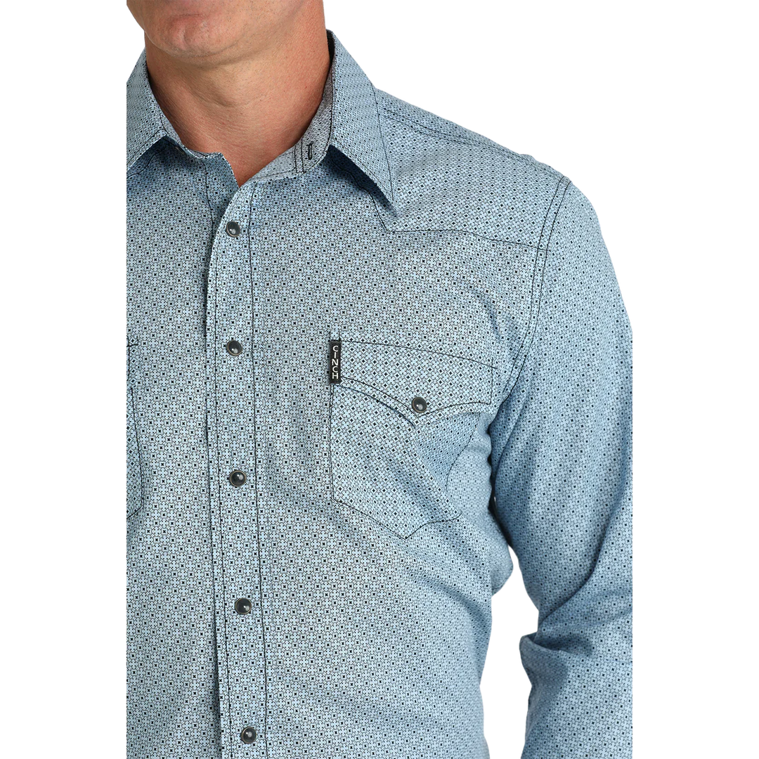 Cinch - Mens Benny Blue Arena Shirt