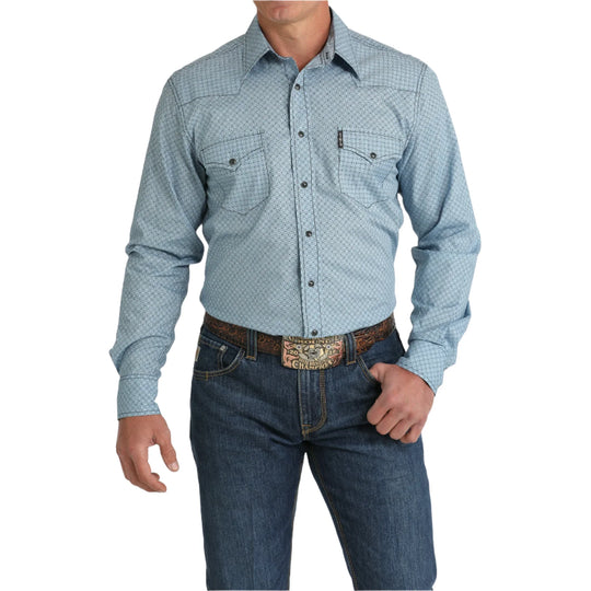 Cinch - Mens Benny Blue Arena Shirt