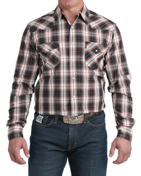 Cinch - Mens Modern Fit Multi Plaid Arena Shirt