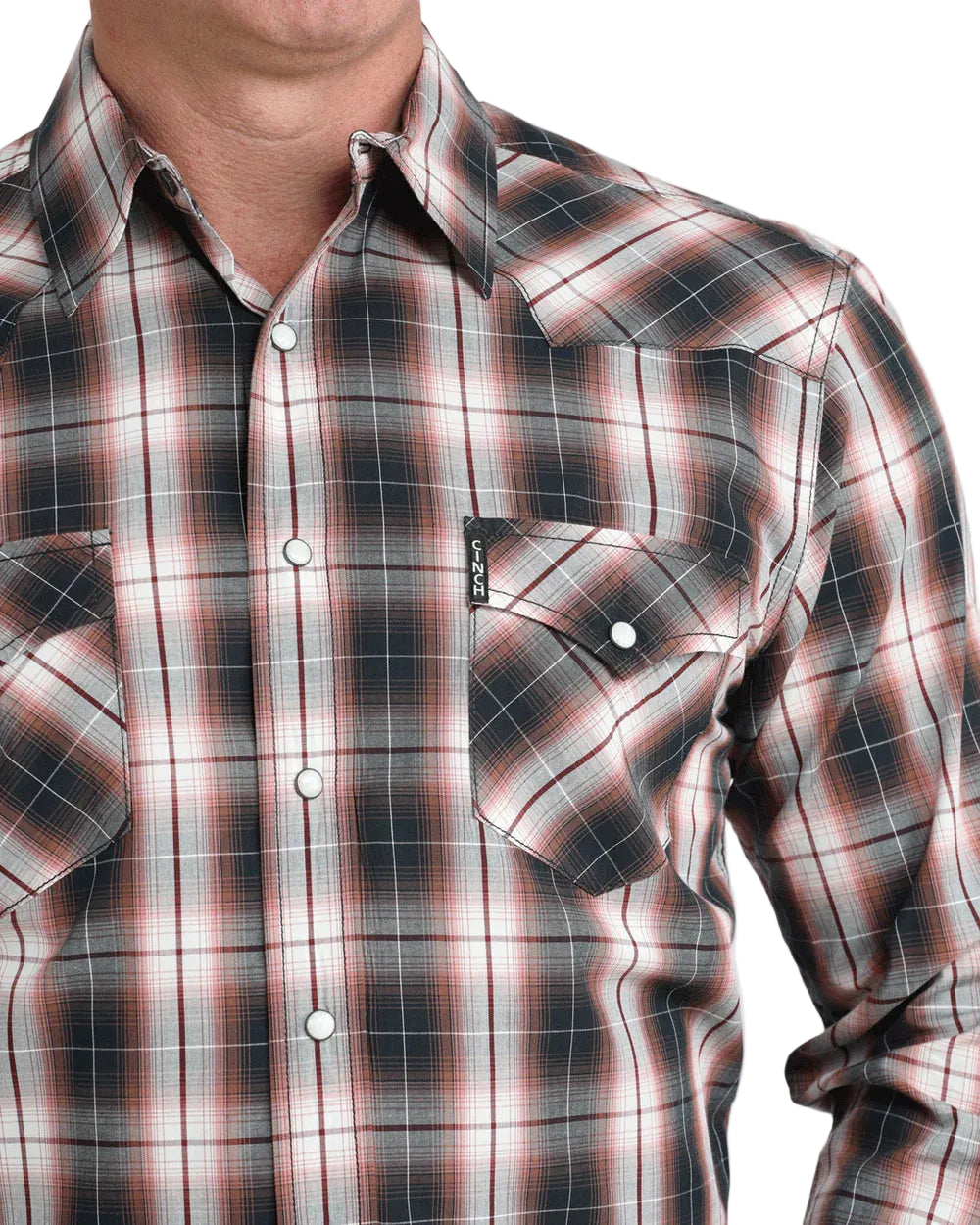 Cinch - Mens Modern Fit Multi Plaid Arena Shirt