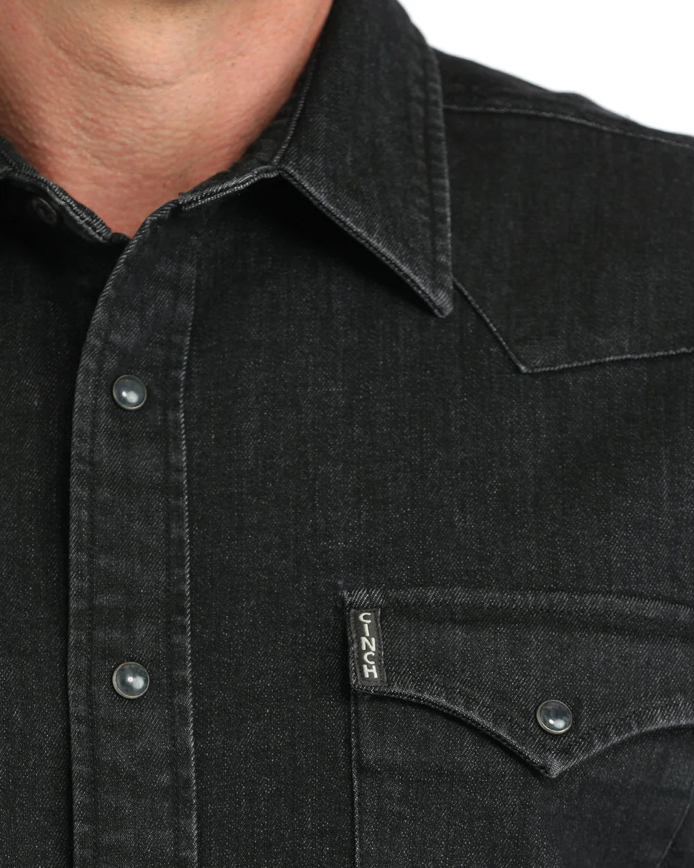 Cinch - Men's Modern Fit Denim Black Arena Shirt