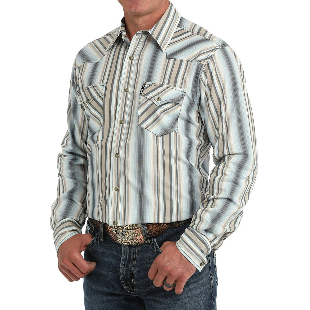 Cinch - Mens Multi Stripe Modern Fit Arena Shirt
