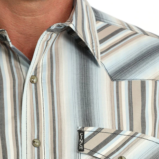 Cinch - Mens Multi Stripe Modern Fit Arena Shirt
