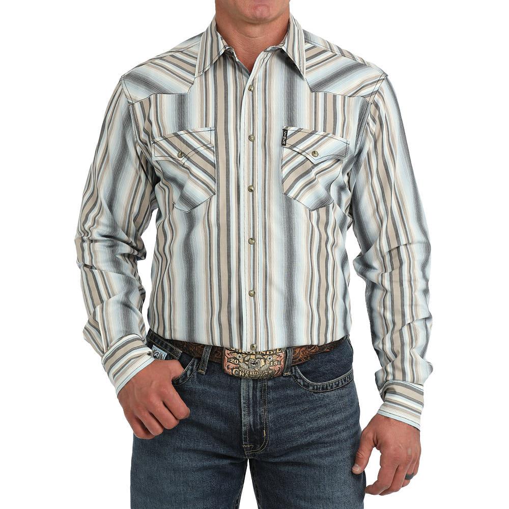 Cinch - Mens Multi Stripe Modern Fit Arena Shirt