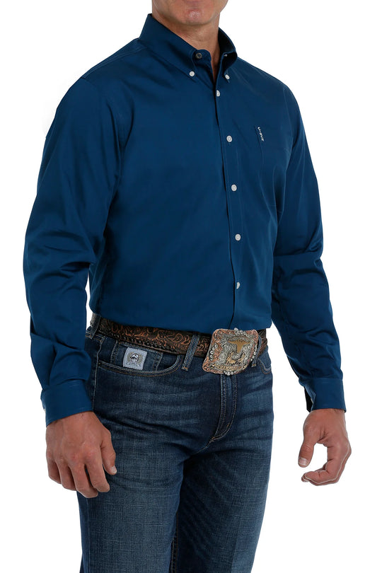 Cinch - Mens Solid Navy Modern Fit Arena Shirt