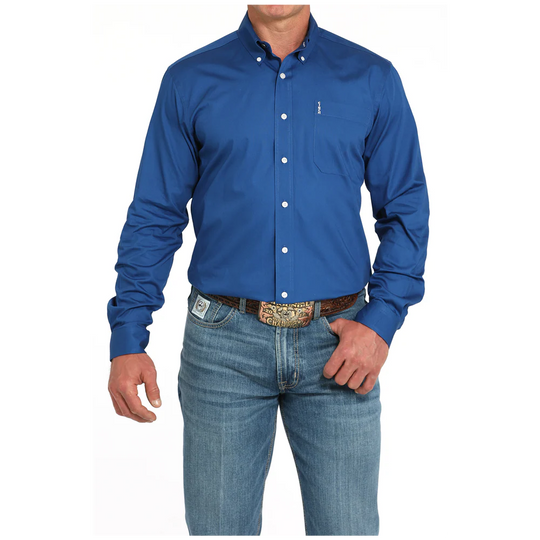 Cinch - Mens Solid Royal Blue Shirt