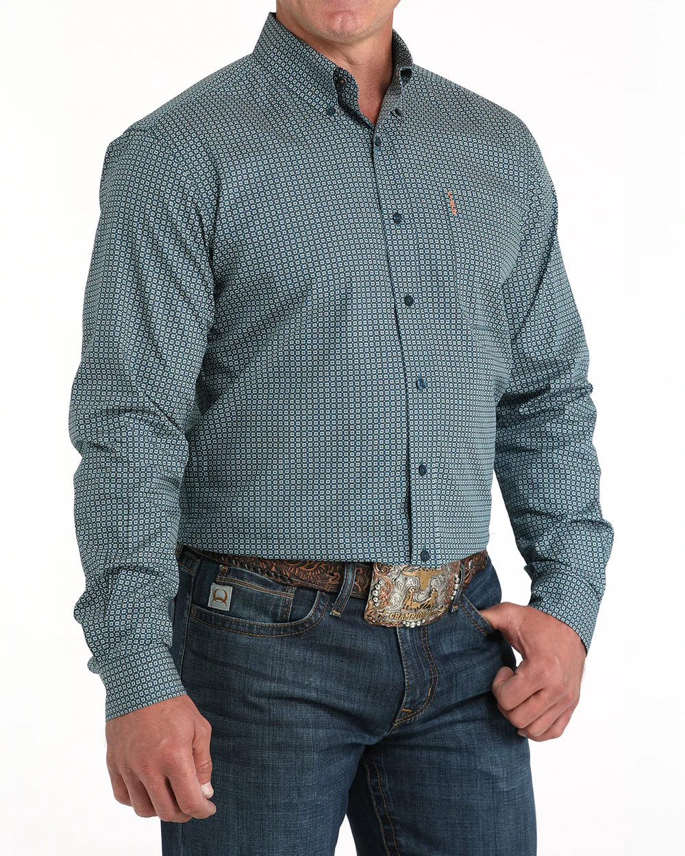 Cinch - Mens Geo Modern Fit Arena Shirt