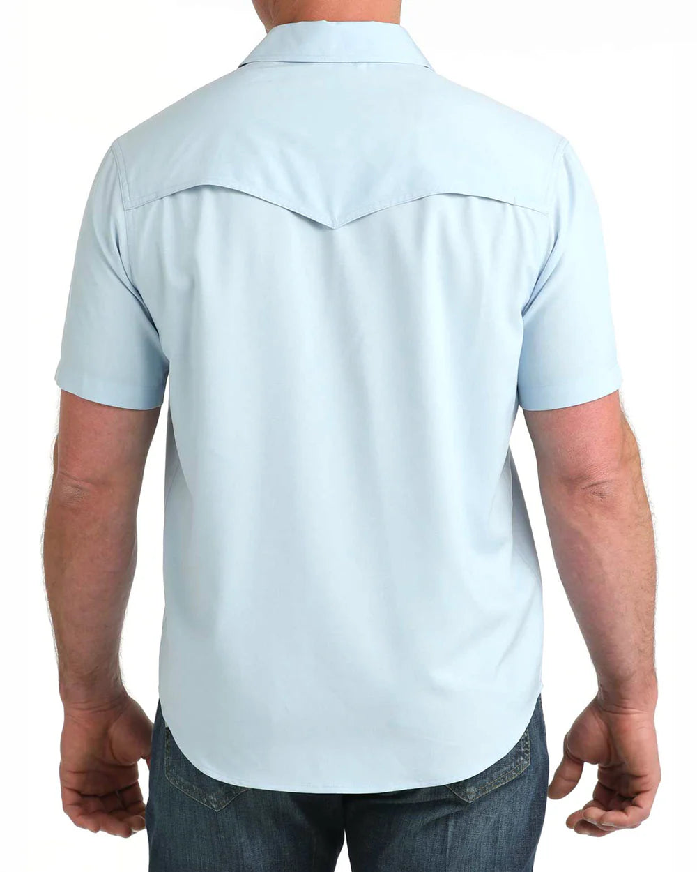 Cinch - Men's Light Blue Arena Flex Camp S/S Shirt