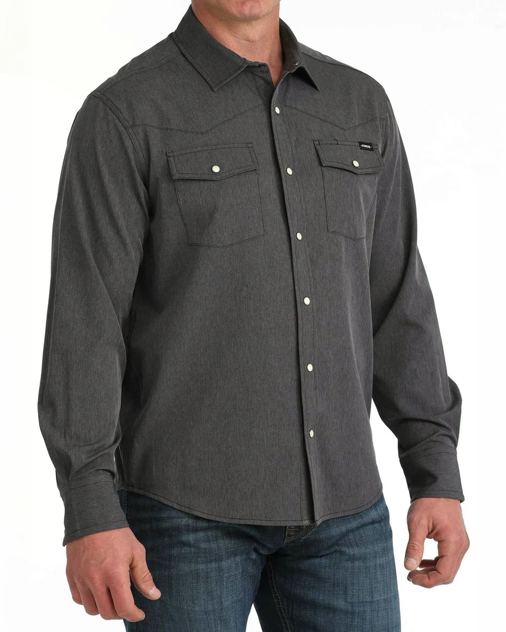 Cinch - Men's Black Stretch Ripstop Camp Arena Shirt