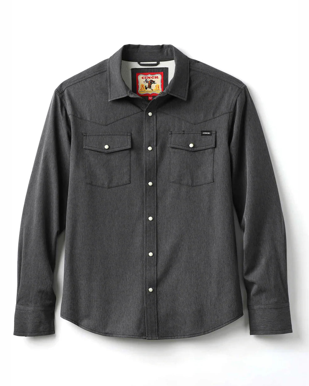 Cinch - Men's Black Stretch Ripstop Camp Arena Shirt