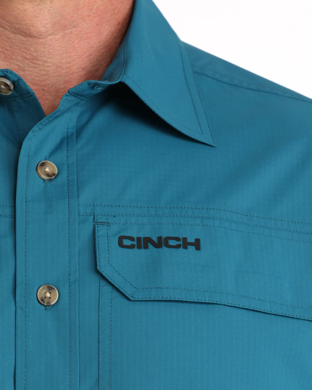 Cinch - Men’s Teal Arenaflex Button-Down Western Shirt