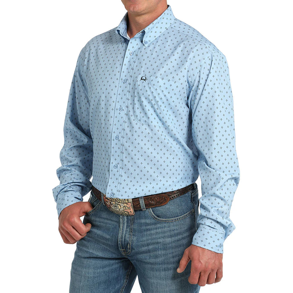 Cinch - Mens Light Blue Arena Flex Shirt
