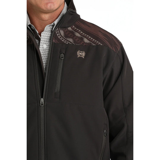 Cinch - Mens Brown Aztec Bonded Jacket